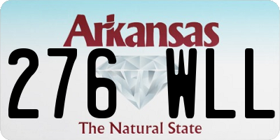 AR license plate 276WLL