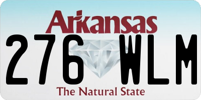 AR license plate 276WLM