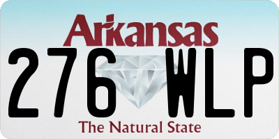 AR license plate 276WLP