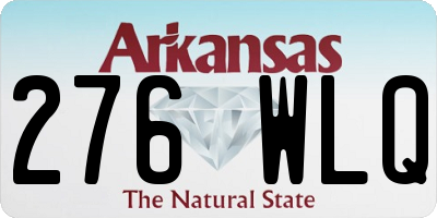 AR license plate 276WLQ