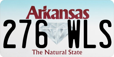 AR license plate 276WLS