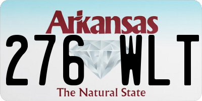 AR license plate 276WLT