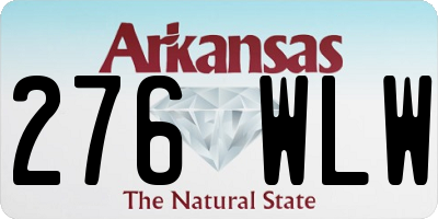 AR license plate 276WLW