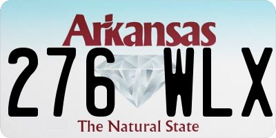 AR license plate 276WLX
