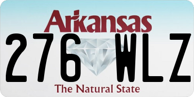 AR license plate 276WLZ