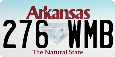 AR license plate 276WMB