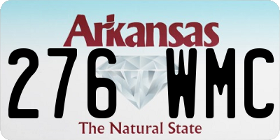 AR license plate 276WMC