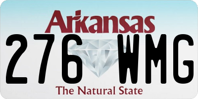 AR license plate 276WMG