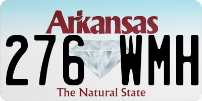 AR license plate 276WMH