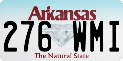 AR license plate 276WMI