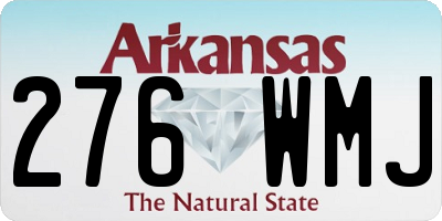 AR license plate 276WMJ