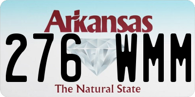 AR license plate 276WMM