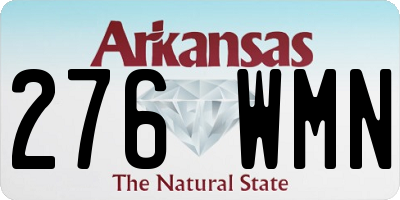 AR license plate 276WMN