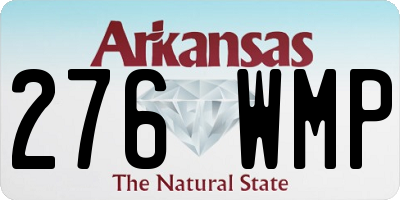 AR license plate 276WMP