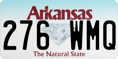 AR license plate 276WMQ