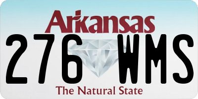 AR license plate 276WMS