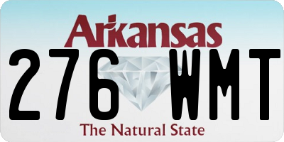 AR license plate 276WMT