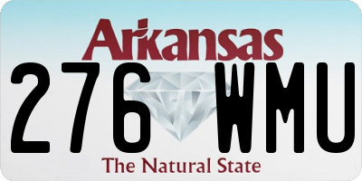 AR license plate 276WMU