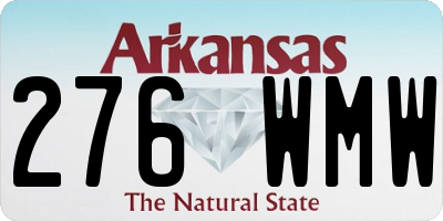 AR license plate 276WMW