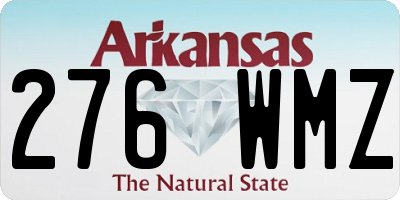 AR license plate 276WMZ