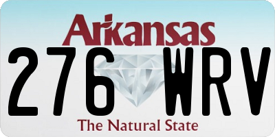 AR license plate 276WRV