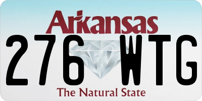 AR license plate 276WTG