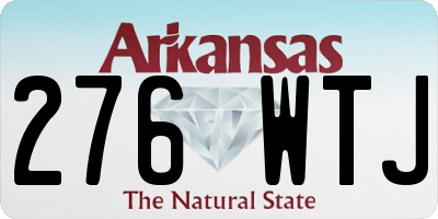 AR license plate 276WTJ