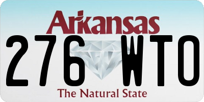 AR license plate 276WTO