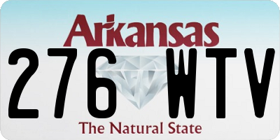 AR license plate 276WTV