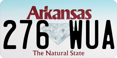 AR license plate 276WUA