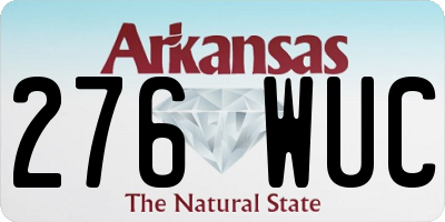 AR license plate 276WUC