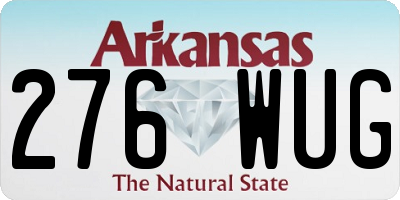 AR license plate 276WUG