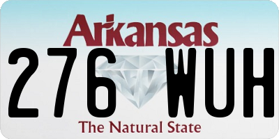 AR license plate 276WUH