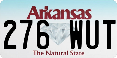 AR license plate 276WUT