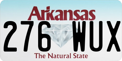 AR license plate 276WUX