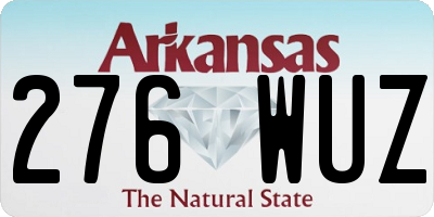 AR license plate 276WUZ