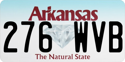 AR license plate 276WVB
