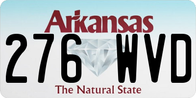 AR license plate 276WVD