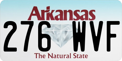 AR license plate 276WVF