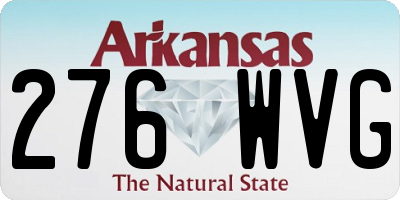 AR license plate 276WVG