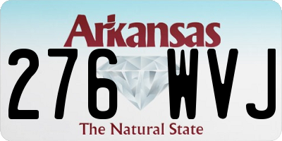 AR license plate 276WVJ