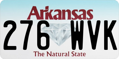 AR license plate 276WVK