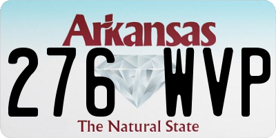 AR license plate 276WVP