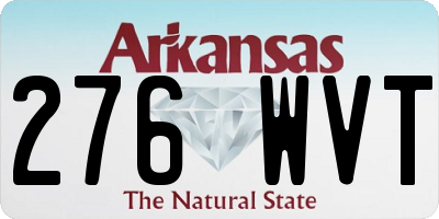 AR license plate 276WVT