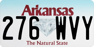 AR license plate 276WVY