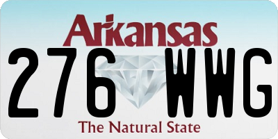 AR license plate 276WWG