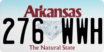 AR license plate 276WWH