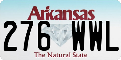 AR license plate 276WWL