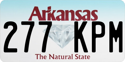 AR license plate 277KPM