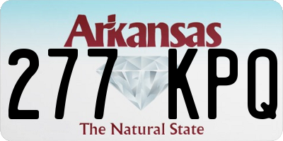 AR license plate 277KPQ